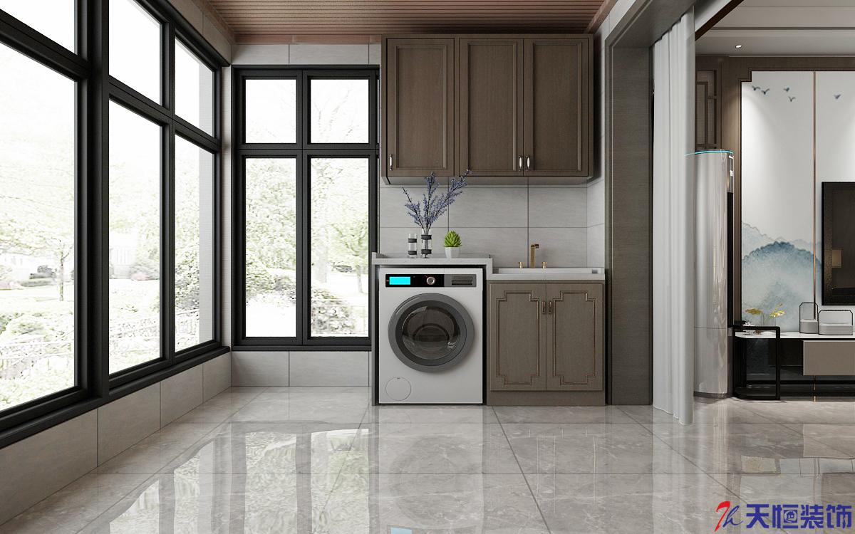 洛陽裝修案例藍泊灣-新中式