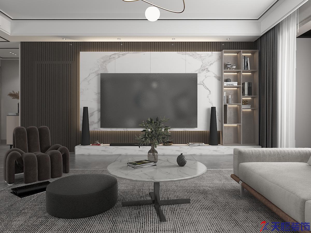 洛陽裝修案例三門峽錦園-現代輕奢